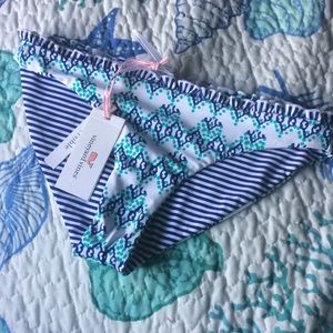Vineyard Vines Ruffle Reversible Bikini Bottom XS
